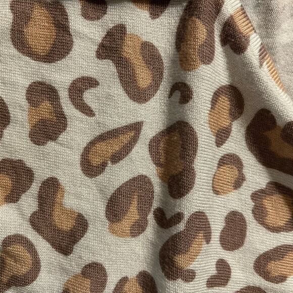 Vintage dELiA*s Leopard Print Cardigan Baby Blue – Y2K 90s Grunge Medium - Picture 4 of 5